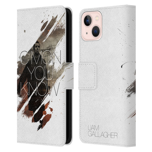 Liam Gallagher Graphics Concert Leather Book Wallet Case Cover For Apple iPhone 13
