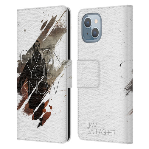 Liam Gallagher Graphics Concert Leather Book Wallet Case Cover For Apple iPhone 14