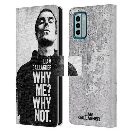Liam Gallagher Graphics Why Me Leather Book Wallet Case Cover For Nokia G42