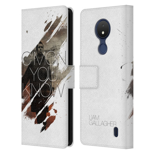 Liam Gallagher Graphics C'mon You Know Leather Book Wallet Case Cover For Nokia C21