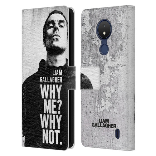 Liam Gallagher Graphics Why Me Leather Book Wallet Case Cover For Nokia C21