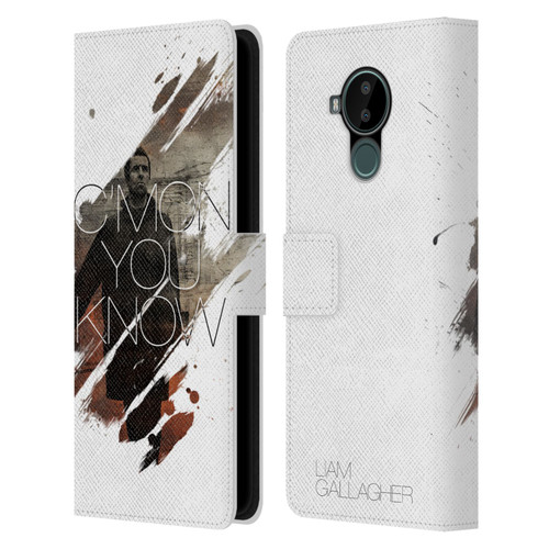 Liam Gallagher Graphics C'mon You Know Leather Book Wallet Case Cover For Nokia C30