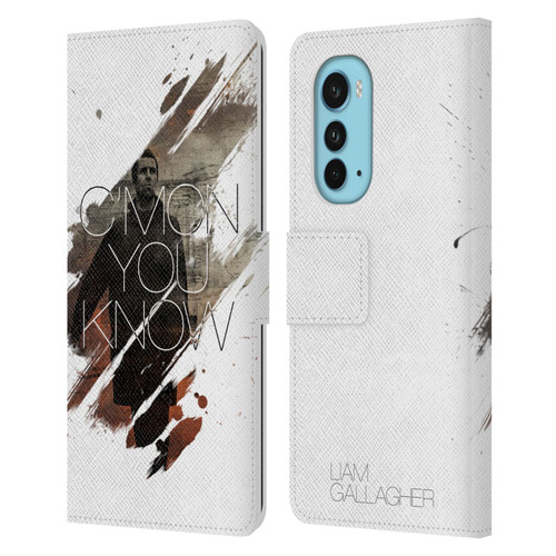 Liam Gallagher Graphics Concert Leather Book Wallet Case Cover For Motorola Edge (2022)
