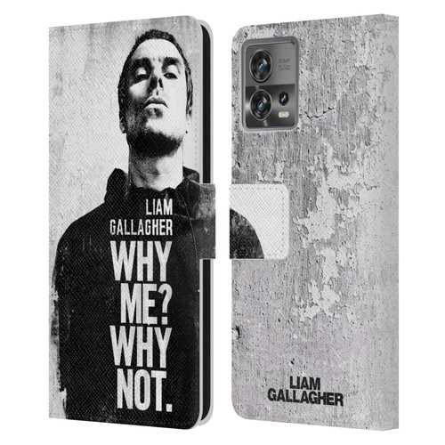 Liam Gallagher Graphics Why Me Leather Book Wallet Case Cover For Motorola Moto Edge 30 Fusion
