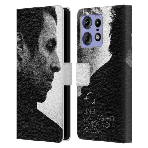Liam Gallagher Graphics C'mon You Know Album Leather Book Wallet Case Cover For Motorola Edge 50 Pro