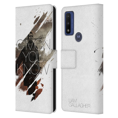 Liam Gallagher Graphics Concert Leather Book Wallet Case Cover For Motorola G Pure
