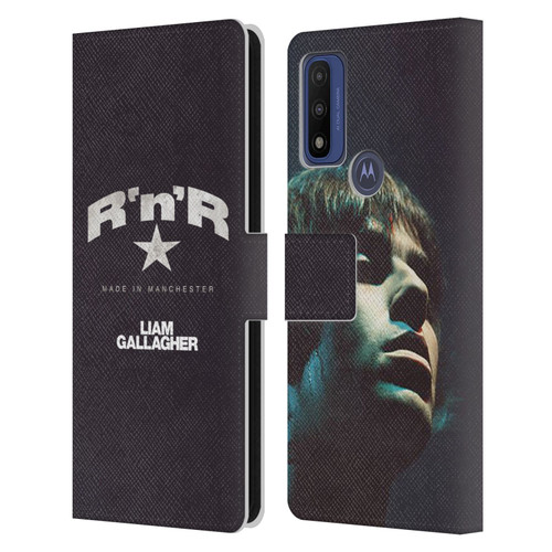 Liam Gallagher Graphics R 'N' R Star Leather Book Wallet Case Cover For Motorola G Pure