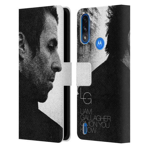 Liam Gallagher Graphics C'mon You Know Album Leather Book Wallet Case Cover For Motorola Moto E7 Power / Moto E7i Power