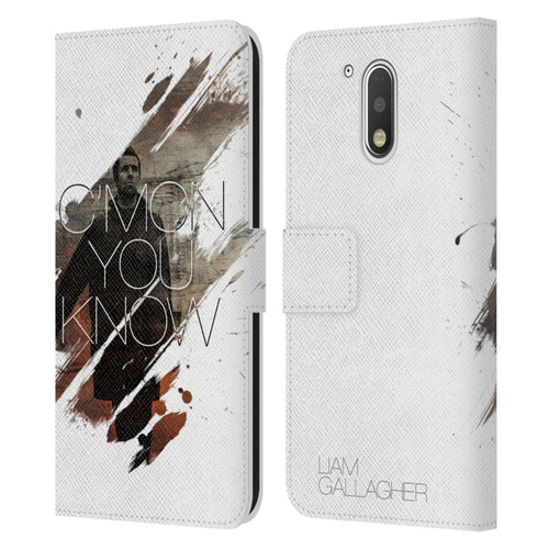 Liam Gallagher Graphics C'mon You Know Leather Book Wallet Case Cover For Motorola Moto G41