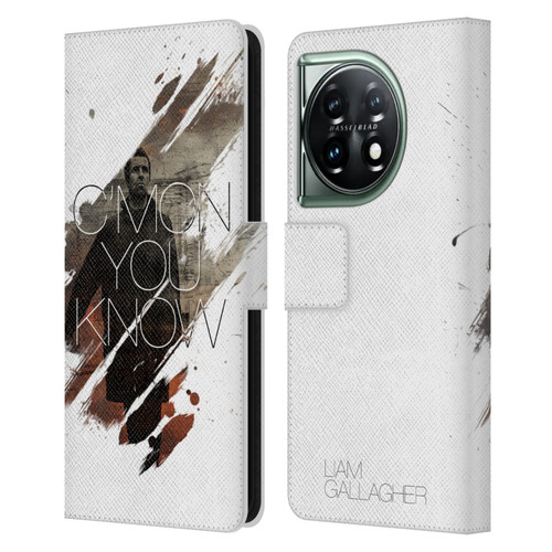Liam Gallagher Graphics Concert Leather Book Wallet Case Cover For OnePlus 11 5G