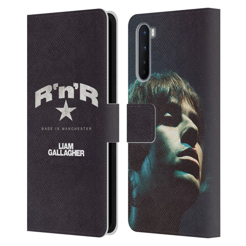 Liam Gallagher Graphics R 'N' R Star Leather Book Wallet Case Cover For OnePlus Nord 5G