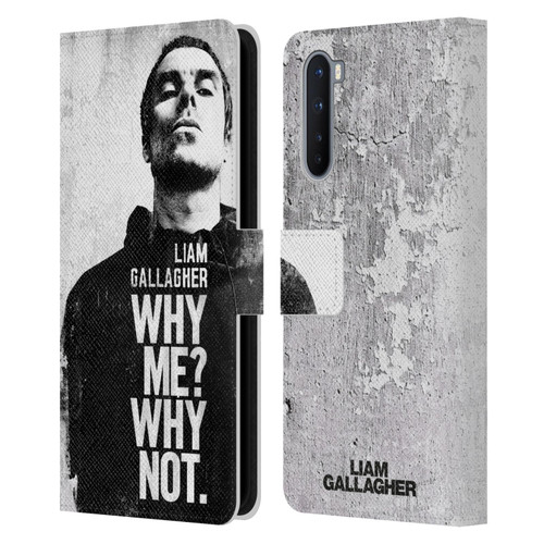 Liam Gallagher Graphics Why Me Leather Book Wallet Case Cover For OnePlus Nord 5G