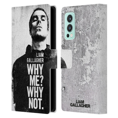 Liam Gallagher Graphics Why Me Leather Book Wallet Case Cover For OnePlus Nord 2 5G