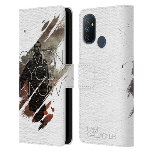 Liam Gallagher Graphics Concert Leather Book Wallet Case Cover For OnePlus Nord N100