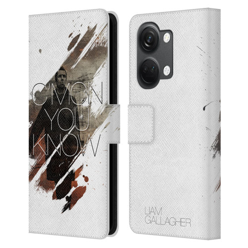 Liam Gallagher Graphics C'mon You Know Leather Book Wallet Case Cover For OnePlus Nord 3 5G