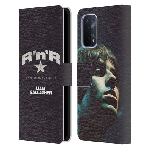 Liam Gallagher Graphics R 'N' R Star Leather Book Wallet Case Cover For OPPO A54 5G