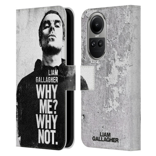 Liam Gallagher Graphics Why Me Leather Book Wallet Case Cover For OPPO Reno10 5G / Reno10 Pro 5G