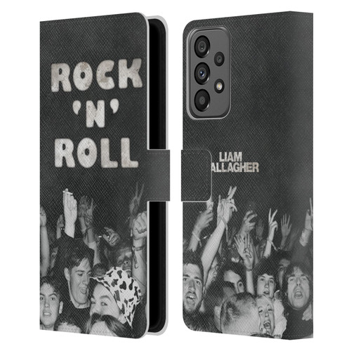 Liam Gallagher Graphics Album Cover Leather Book Wallet Case Cover For Samsung Galaxy A73 5G (2022)