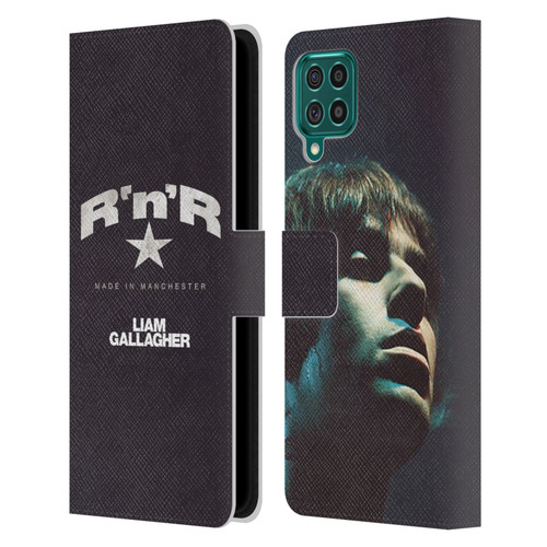 Liam Gallagher Graphics R 'N' R Star Leather Book Wallet Case Cover For Samsung Galaxy F62 (2021)