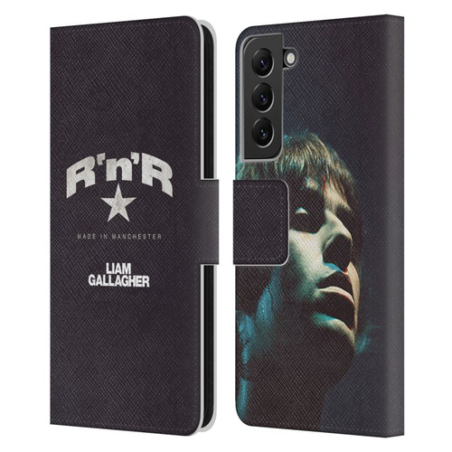 Liam Gallagher Graphics R 'N' R Star Leather Book Wallet Case Cover For Samsung Galaxy S22+ 5G
