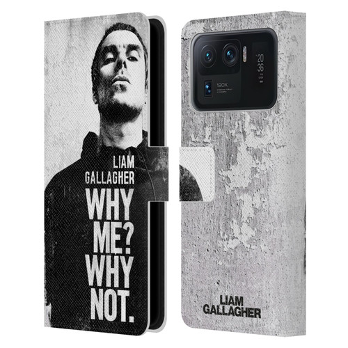 Liam Gallagher Graphics Why Me Leather Book Wallet Case Cover For Xiaomi Mi 11 Ultra