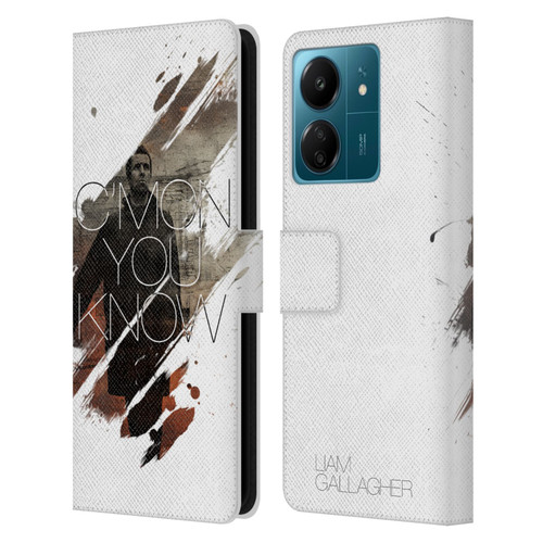 Liam Gallagher Graphics Concert Leather Book Wallet Case Cover For Xiaomi Redmi 13C 4G