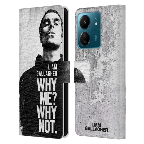 Liam Gallagher Graphics Why Me Leather Book Wallet Case Cover For Xiaomi Redmi 13C 4G