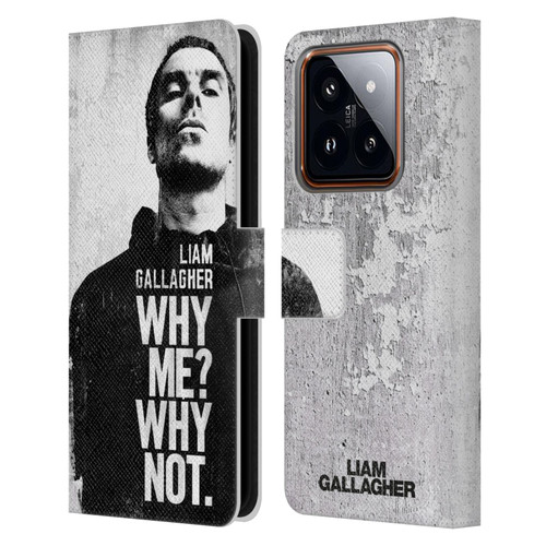 Liam Gallagher Graphics Why Me Leather Book Wallet Case Cover For Xiaomi 14