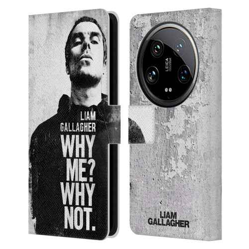 Liam Gallagher Graphics Why Me Leather Book Wallet Case Cover For Xiaomi 14 Ultra