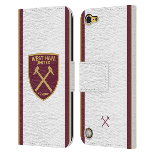 West Ham United FC 2024/25 Crest Kit Third Leather Book Wallet Case Cover For Apple iPod Touch 5G 5th Gen