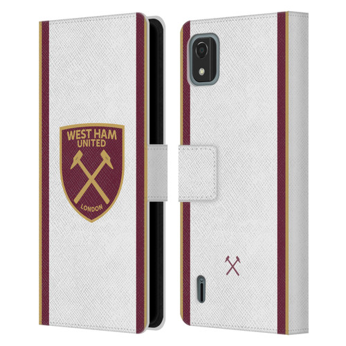 West Ham United FC 2024/25 Crest Kit Third Leather Book Wallet Case Cover For Nokia C2 2nd Edition