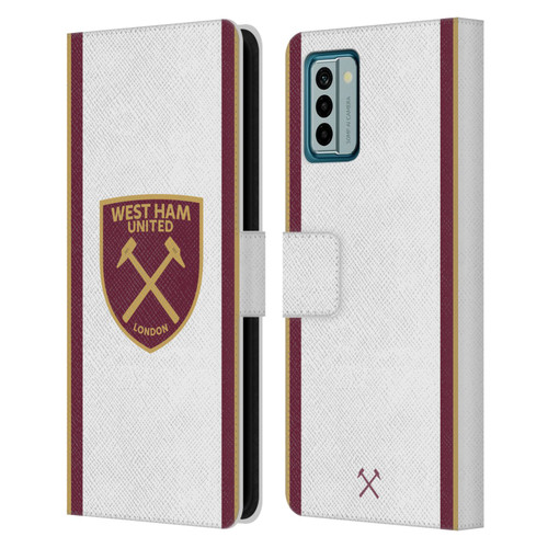 West Ham United FC 2024/25 Crest Kit Third Leather Book Wallet Case Cover For Nokia G42 West Ham United FC 2024/25 Crest Kit Third Leather Book Wallet Case Cover For Nokia G42