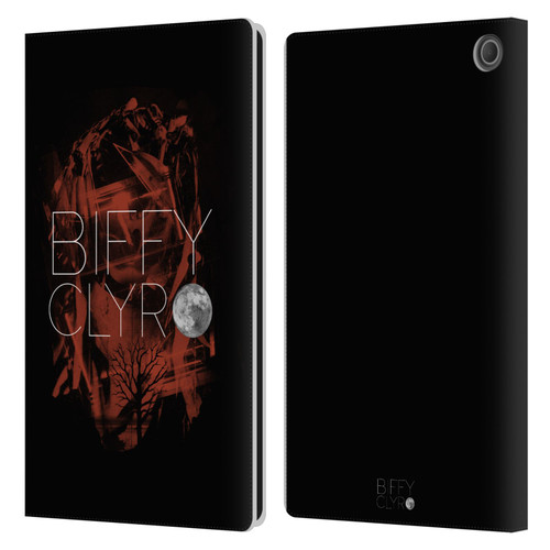 Biffy Clyro Graphics Red Leather Book Wallet Case Cover For Amazon Fire Max 11 2023