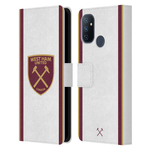 West Ham United FC 2024/25 Crest Kit Third Leather Book Wallet Case Cover For OnePlus Nord N100