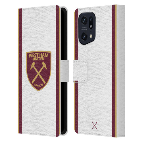 West Ham United FC 2024/25 Crest Kit Third Leather Book Wallet Case Cover For OPPO Find X5