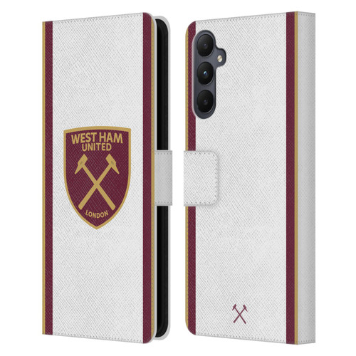 West Ham United FC 2024/25 Crest Kit Third Leather Book Wallet Case Cover For Samsung Galaxy A05s West Ham United FC 2024/25 Crest Kit Third Leather Book Wallet Case Cover For Samsung Galaxy A05s