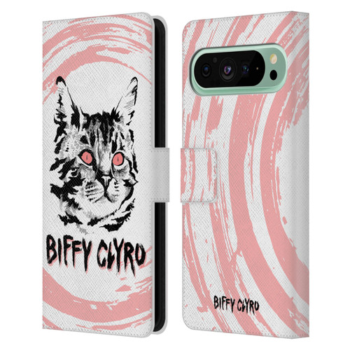 Biffy Clyro Graphics Cat Leather Book Wallet Case Cover For Google Pixel 9 Pro XL