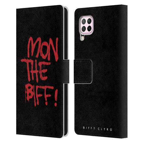 Biffy Clyro Graphics Mon The Biff Leather Book Wallet Case Cover For Huawei Nova 6 SE / P40 Lite