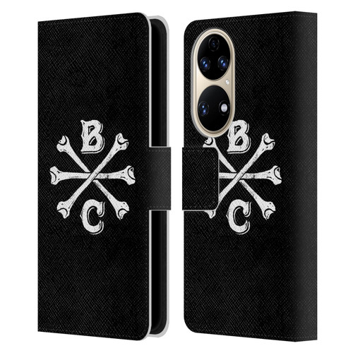 Biffy Clyro Graphics Bones Logo Leather Book Wallet Case Cover For Huawei P50