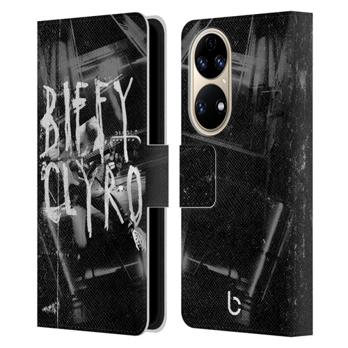 Biffy Clyro Graphics Black White Leather Book Wallet Case Cover For Huawei P50