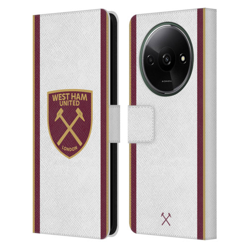 West Ham United FC 2024/25 Crest Kit Third Leather Book Wallet Case Cover For Xiaomi Redmi A3 West Ham United FC 2024/25 Crest Kit Third Leather Book Wallet Case Cover For Xiaomi Redmi A3