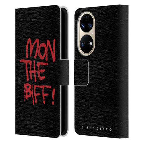 Biffy Clyro Graphics Mon The Biff Leather Book Wallet Case Cover For Huawei P50