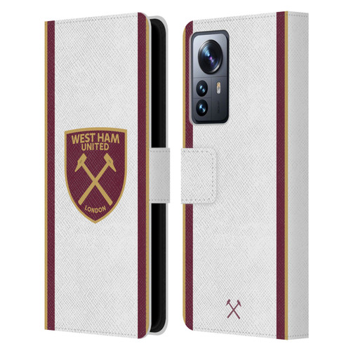 West Ham United FC 2024/25 Crest Kit Third Leather Book Wallet Case Cover For Xiaomi 12 Pro