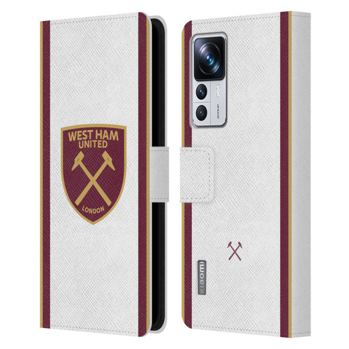 West Ham United FC 2024/25 Crest Kit Third Leather Book Wallet Case Cover For Xiaomi 12T Pro