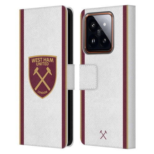 West Ham United FC 2024/25 Crest Kit Third Leather Book Wallet Case Cover For Xiaomi 14