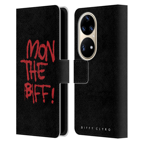 Biffy Clyro Graphics Mon The Biff Leather Book Wallet Case Cover For Huawei P50 Pro
