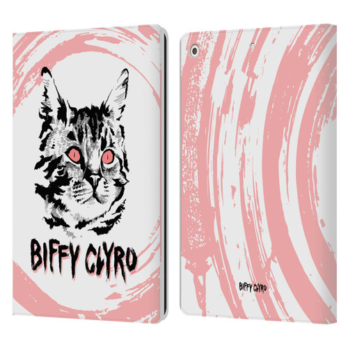 Biffy Clyro Graphics Cat Leather Book Wallet Case Cover For Apple iPad 10.2 2019/2020/2021