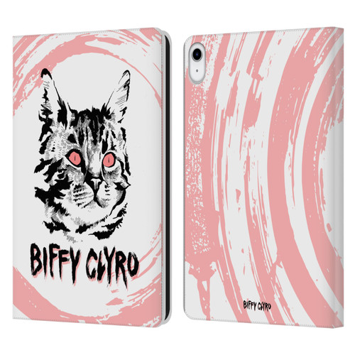 Biffy Clyro Graphics Cat Leather Book Wallet Case Cover For Apple iPad 10.9 (2022)