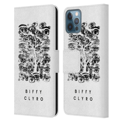 Biffy Clyro Graphics Eyes Leather Book Wallet Case Cover For Apple iPhone 12 / iPhone 12 Pro