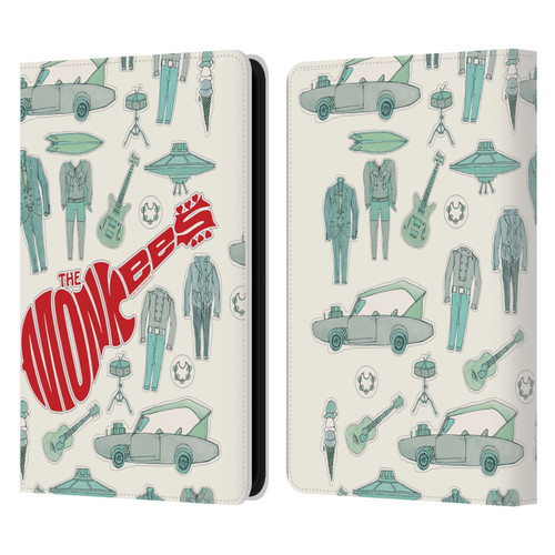 The Monkees Graphics Pattern Leather Book Wallet Case Cover For Amazon Kindle 11th Gen 6in 2022